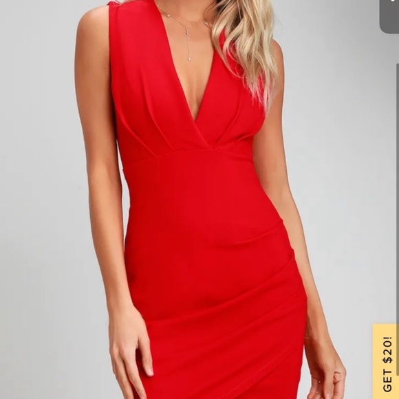 Lulus red cocktail dress Size Medium - Picture 1 of 7